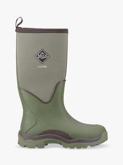 Muck Calder Tall Waterproof Wellington Boots, Olive