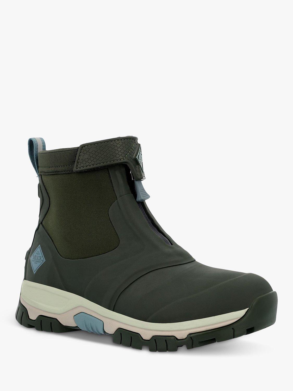 Product image 2 of 5, which shows Muck Apex Zip Up Wellington Ankle Boots, Moss, 3