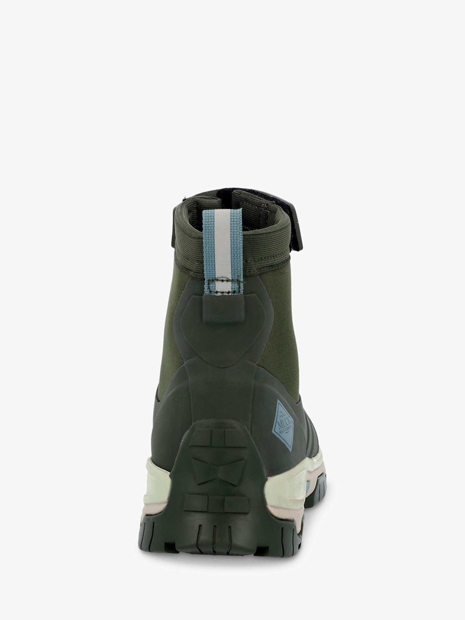 Product image 3 of 5, which shows Muck Apex Zip Up Wellington Ankle Boots, Moss, 3