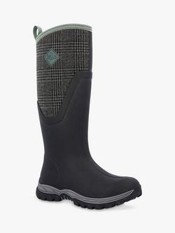 Muck Arctic Sport II Tall Wellington Boots - view 2, Black/Plaid