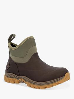 Muck Arctic Sport II Ankle Boots, Dark Brown/Olive - view 2, Dark Brown/Olive