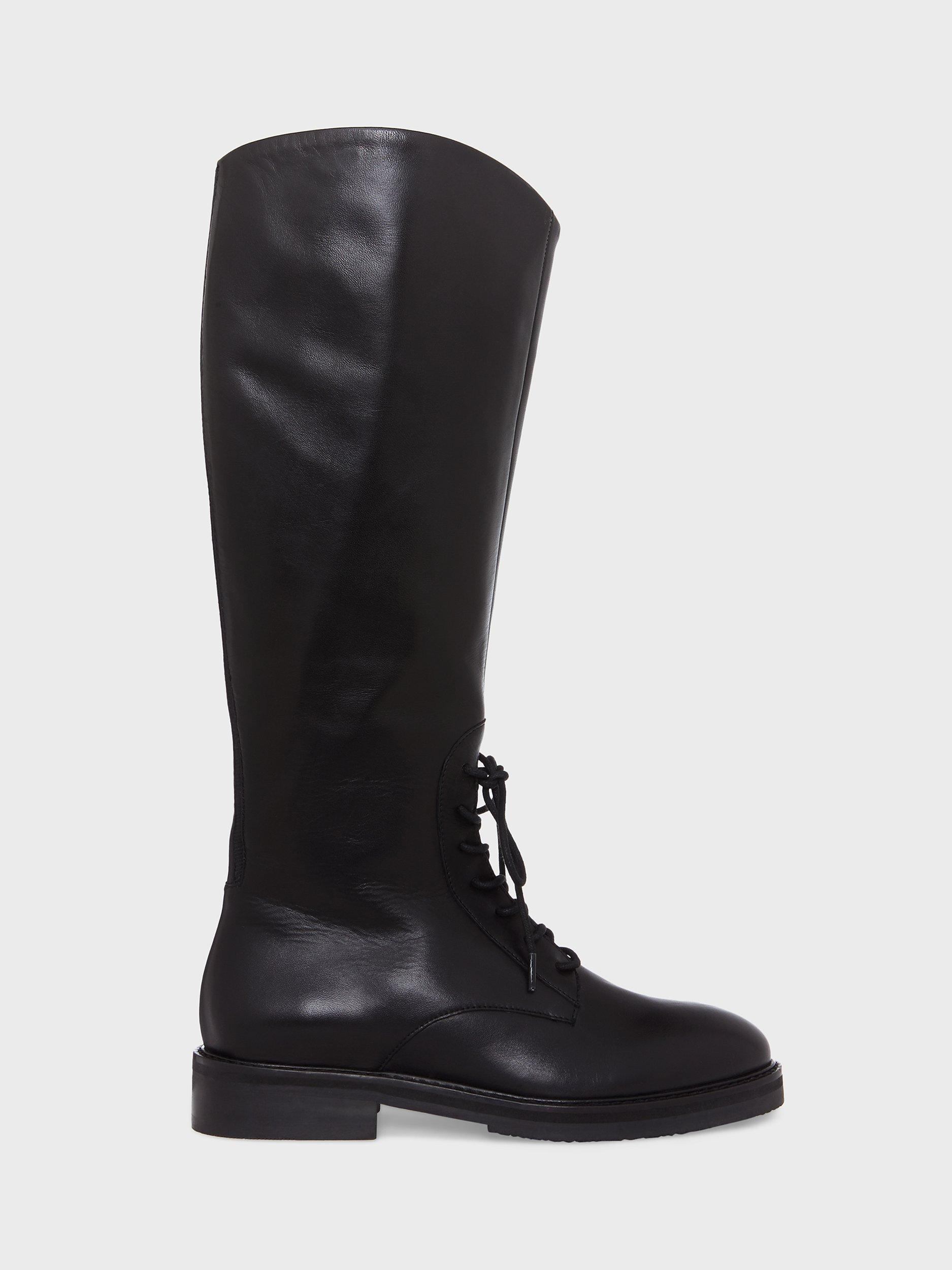 Hobbs Laurel Leather Knee Boots, Black