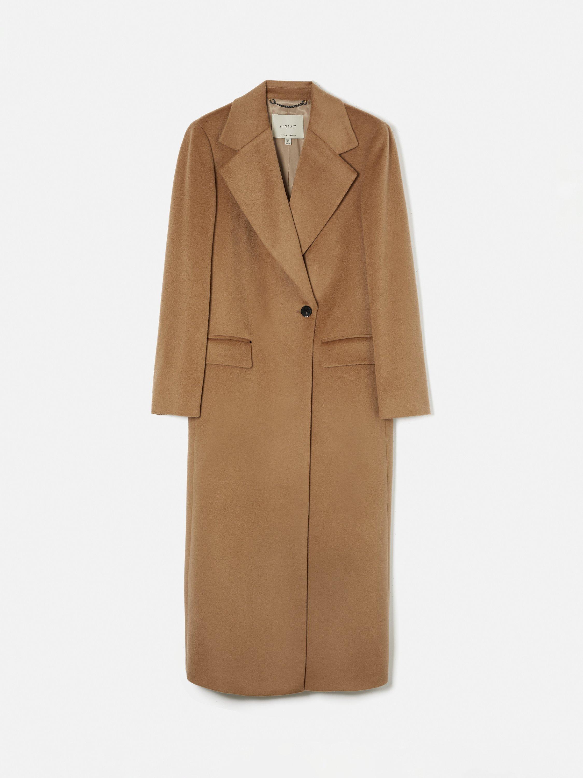 Jigsaw Pure Brushed Wool Maxi City Coat