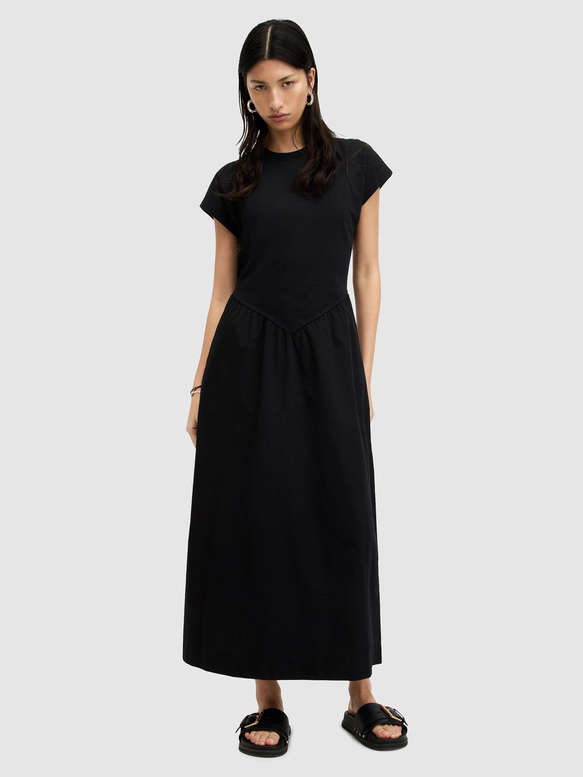 AllSaints Frankie Organic Cotton Maxi Dress