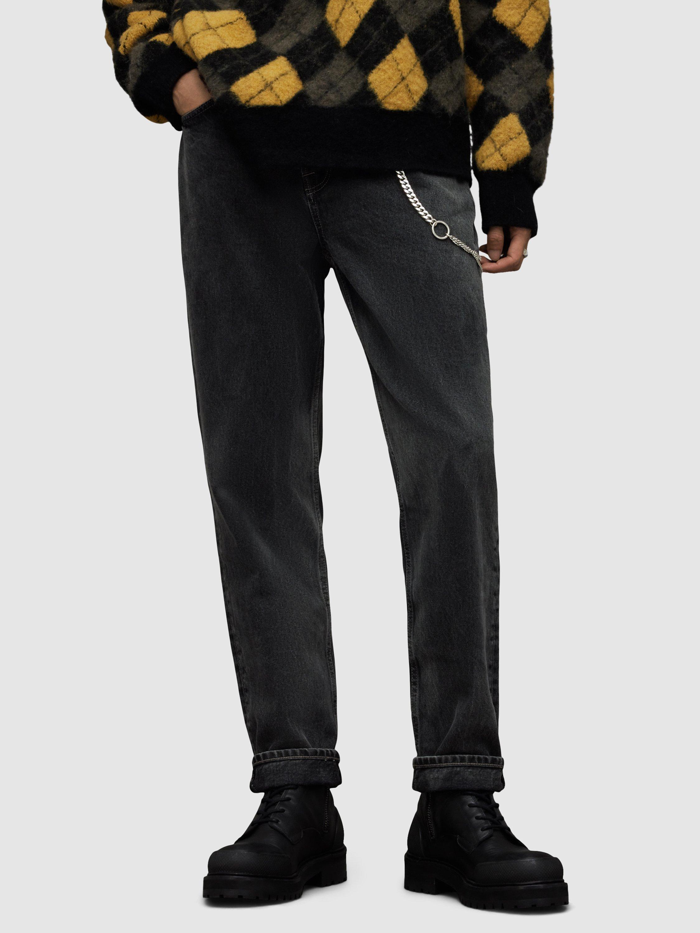 AllSaints Curtis Slim Fit Jeans, Black