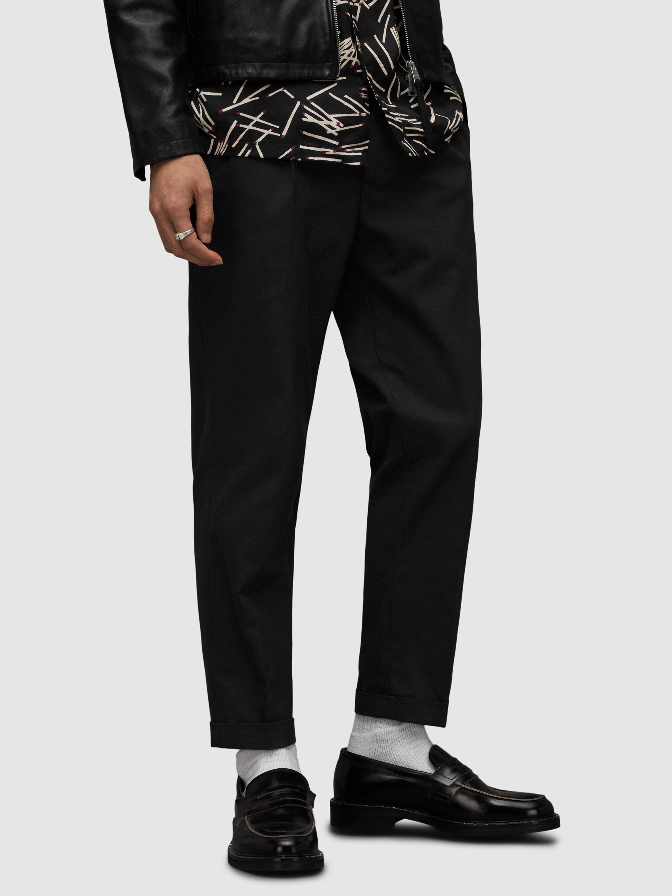 AllSaints Tallis Slim Trousers, Black
