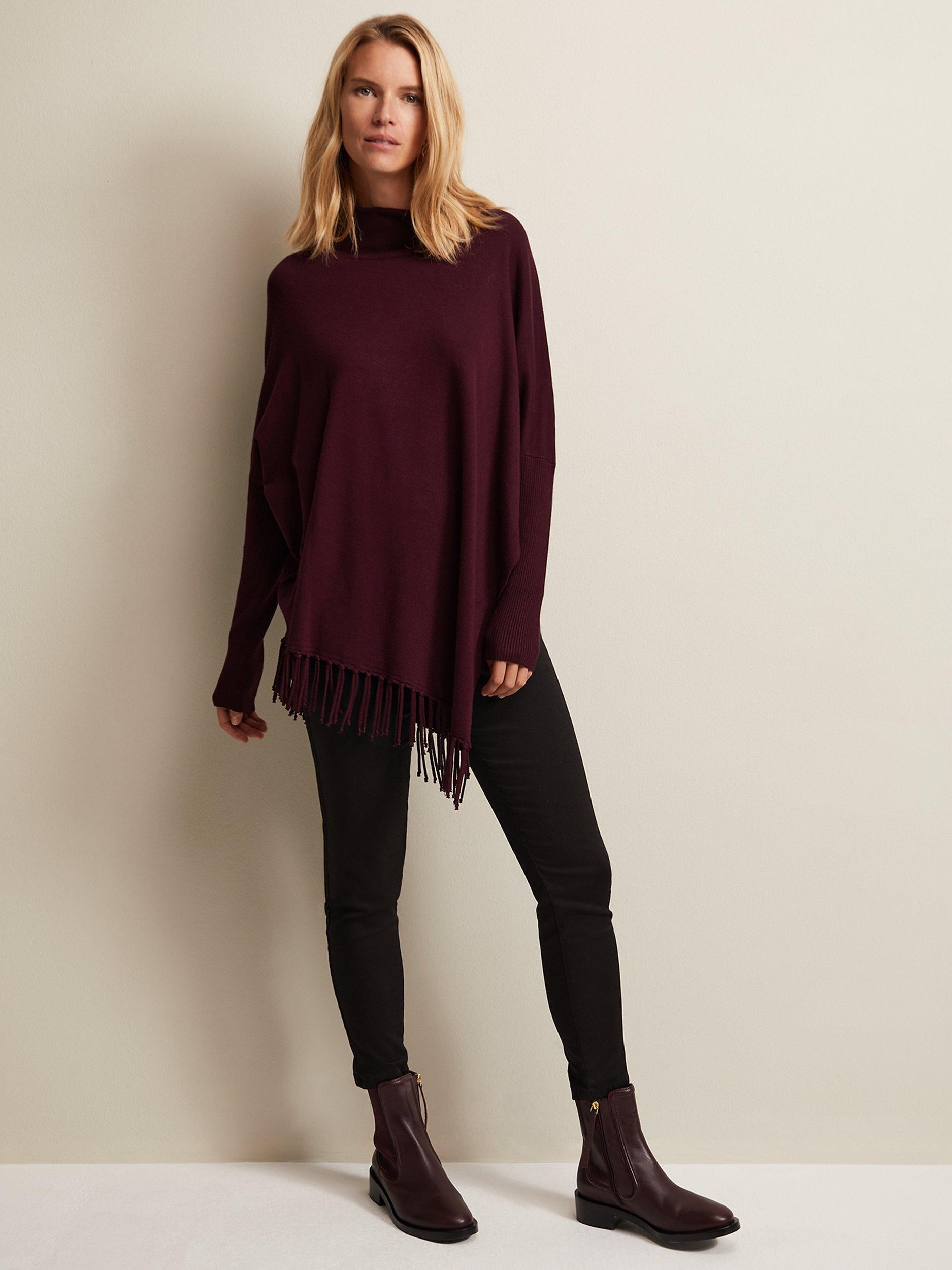 Product image 5 of 8, which shows Phase Eight Leather Chelsea Boots, Burgundy, EU36