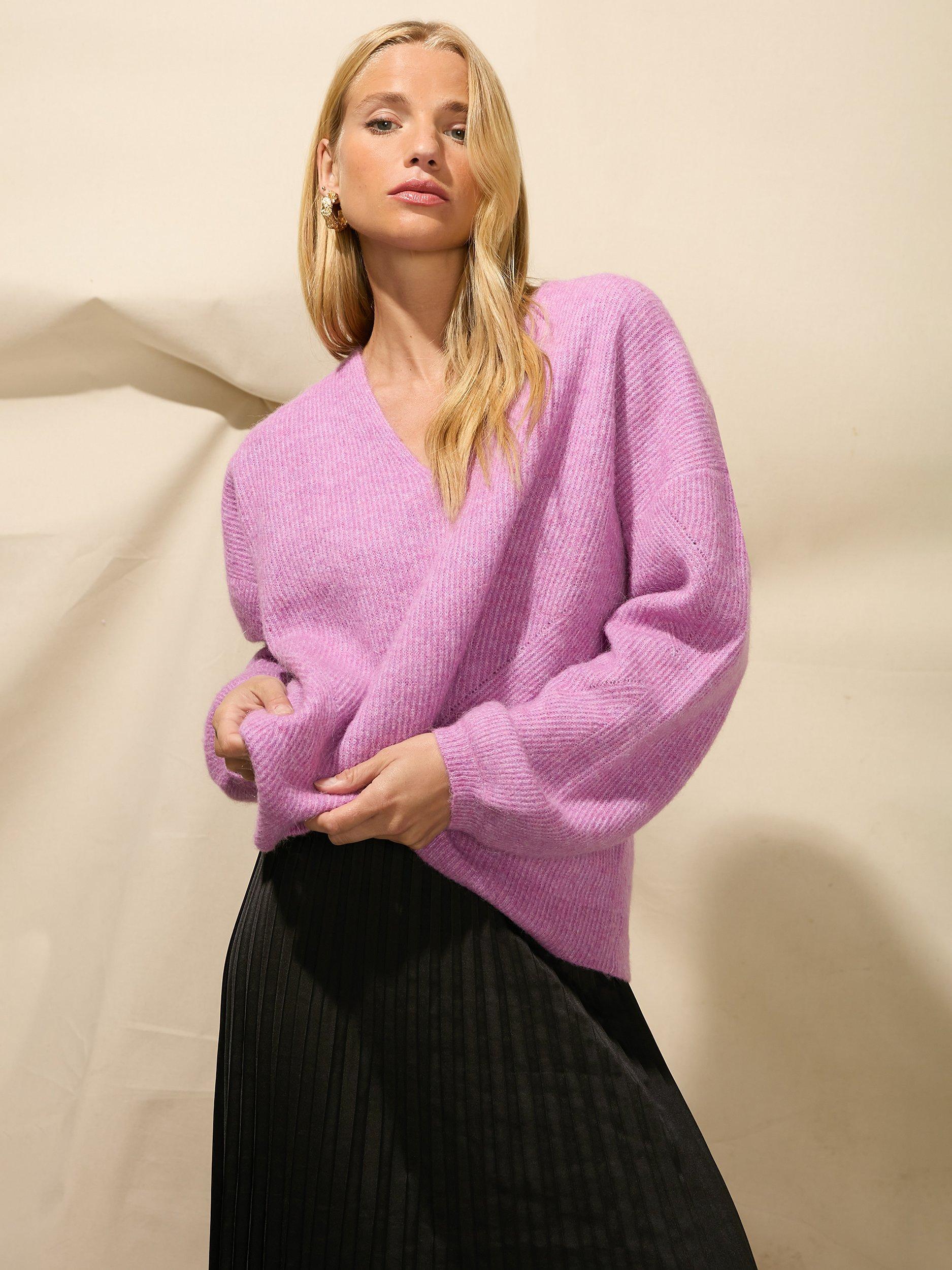 Ro&Zo Slouchy V-Neck Jumper