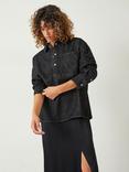 HUSH Daya Denim Shirt, Washed Black