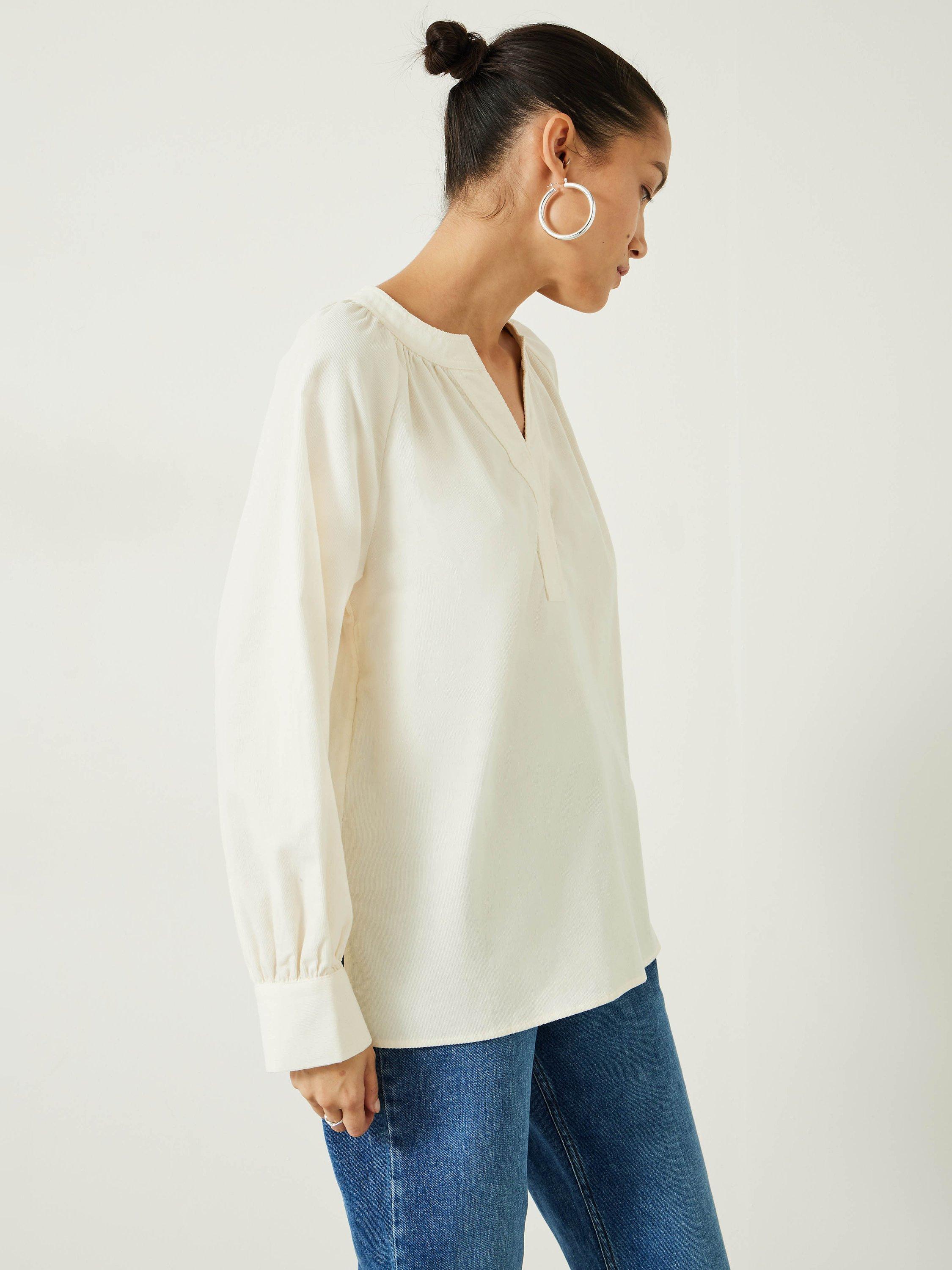 HUSH Cayla Cord Top, Moonshine