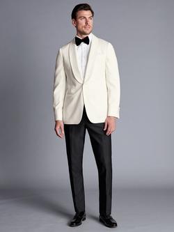 Charles Tyrwhitt Dinner Wear Slim Fit Jacket, Ivory - view 2, Ivory