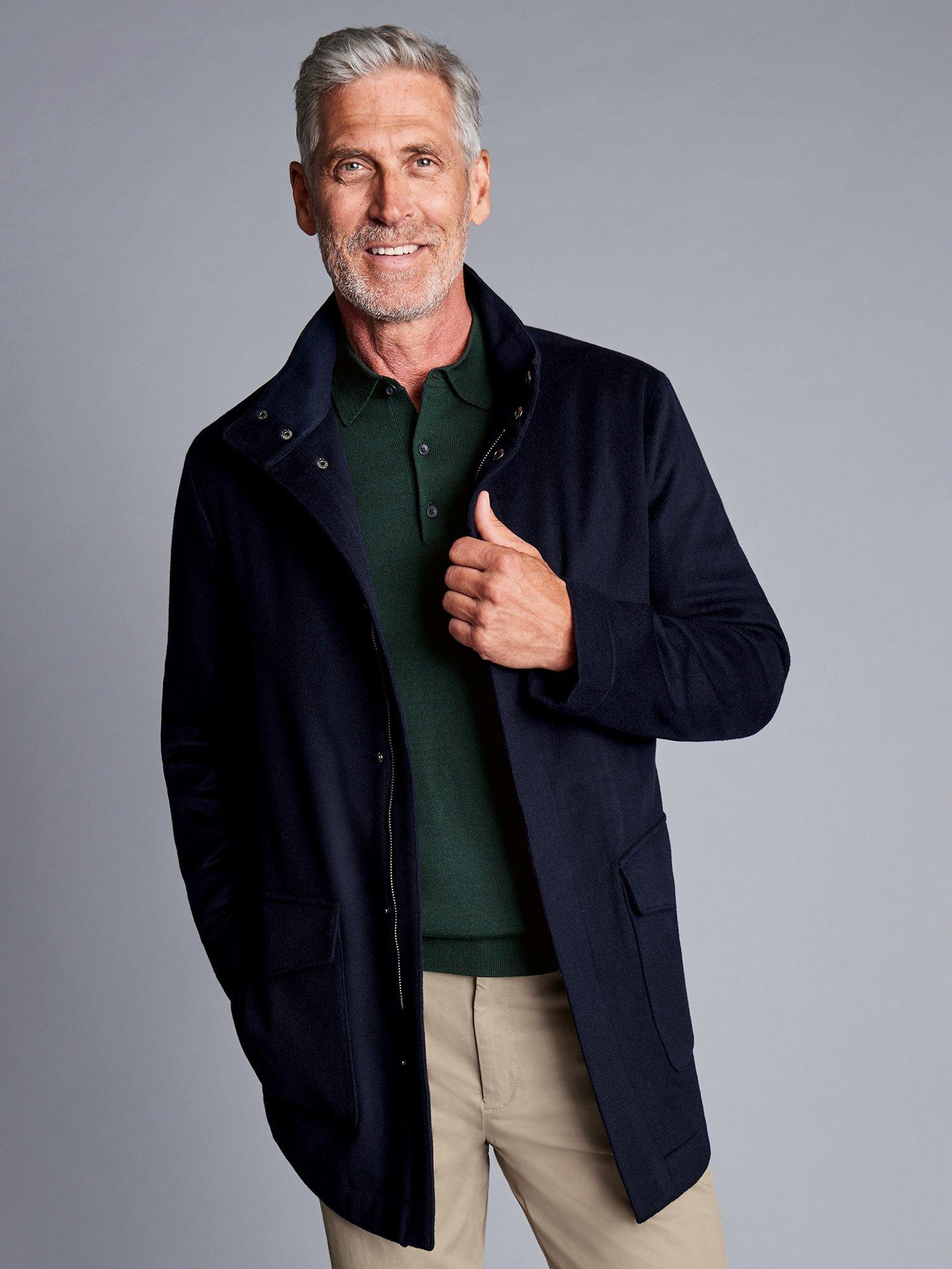 Charles Tyrwhitt Wool Car Coat, Navy
