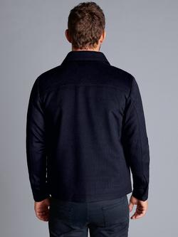 Charles Tyrwhitt Pure Wool Harrington Jacket, Navy - view 2, Navy