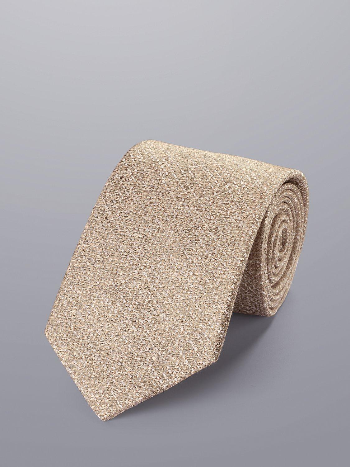 Charles Tyrwhitt Silk And Wool Blend Tie, Taupe