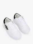 Kurt Geiger London Kids' Mini Laney Eye Leather Trainers, White