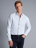 Charles Tyrwhitt Dot Stretch Texture Slim Fit Shirt, White