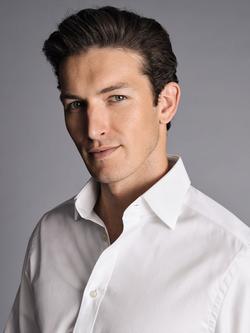 Charles Tyrwhitt Egyptian Cotton Slim Fit Shirt, White - view 2, White