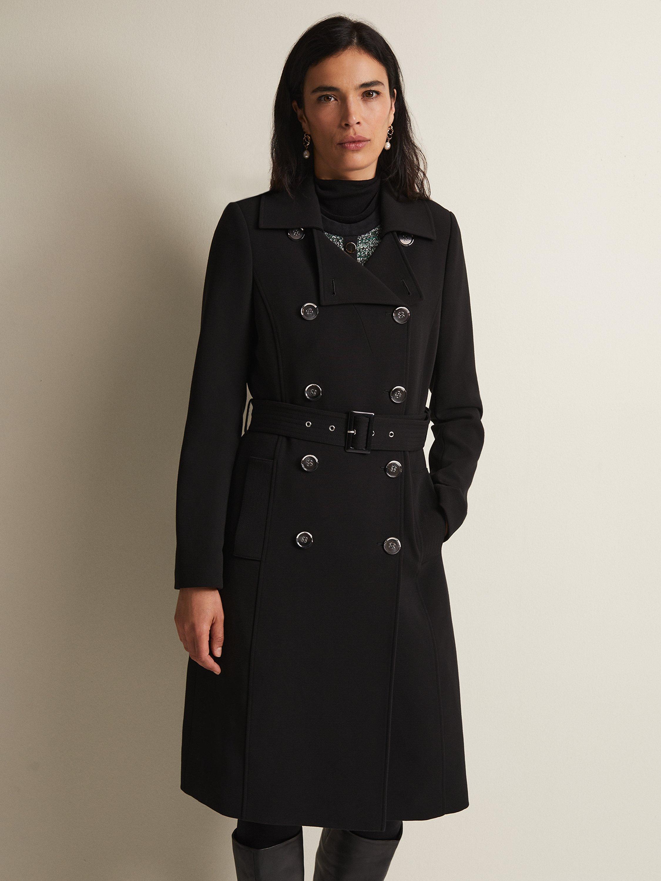 Black smart shops coat