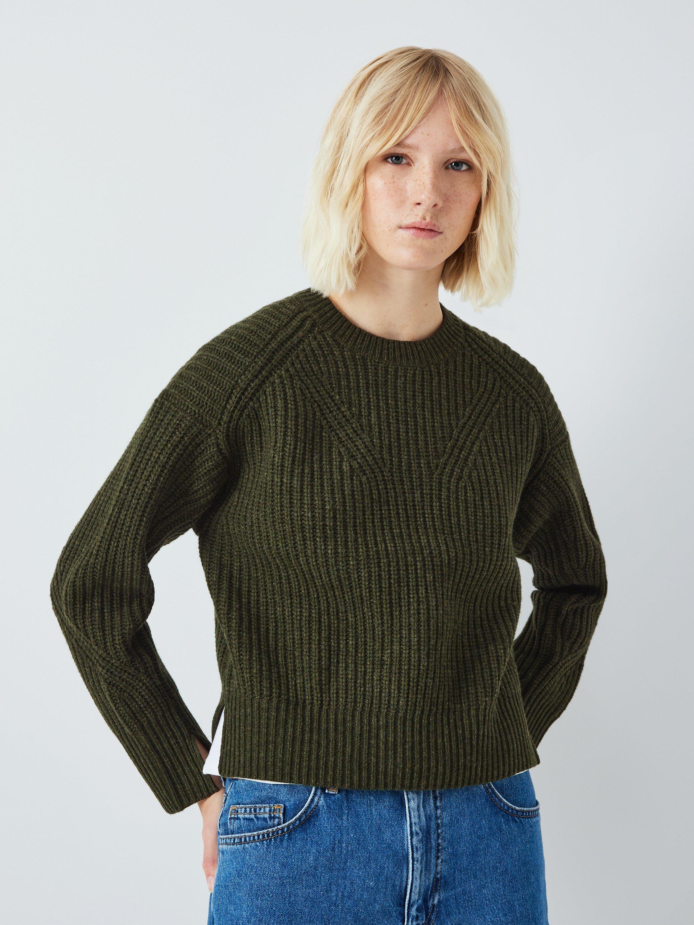 AND/OR Kimberley Ribbed Jumper, Khaki