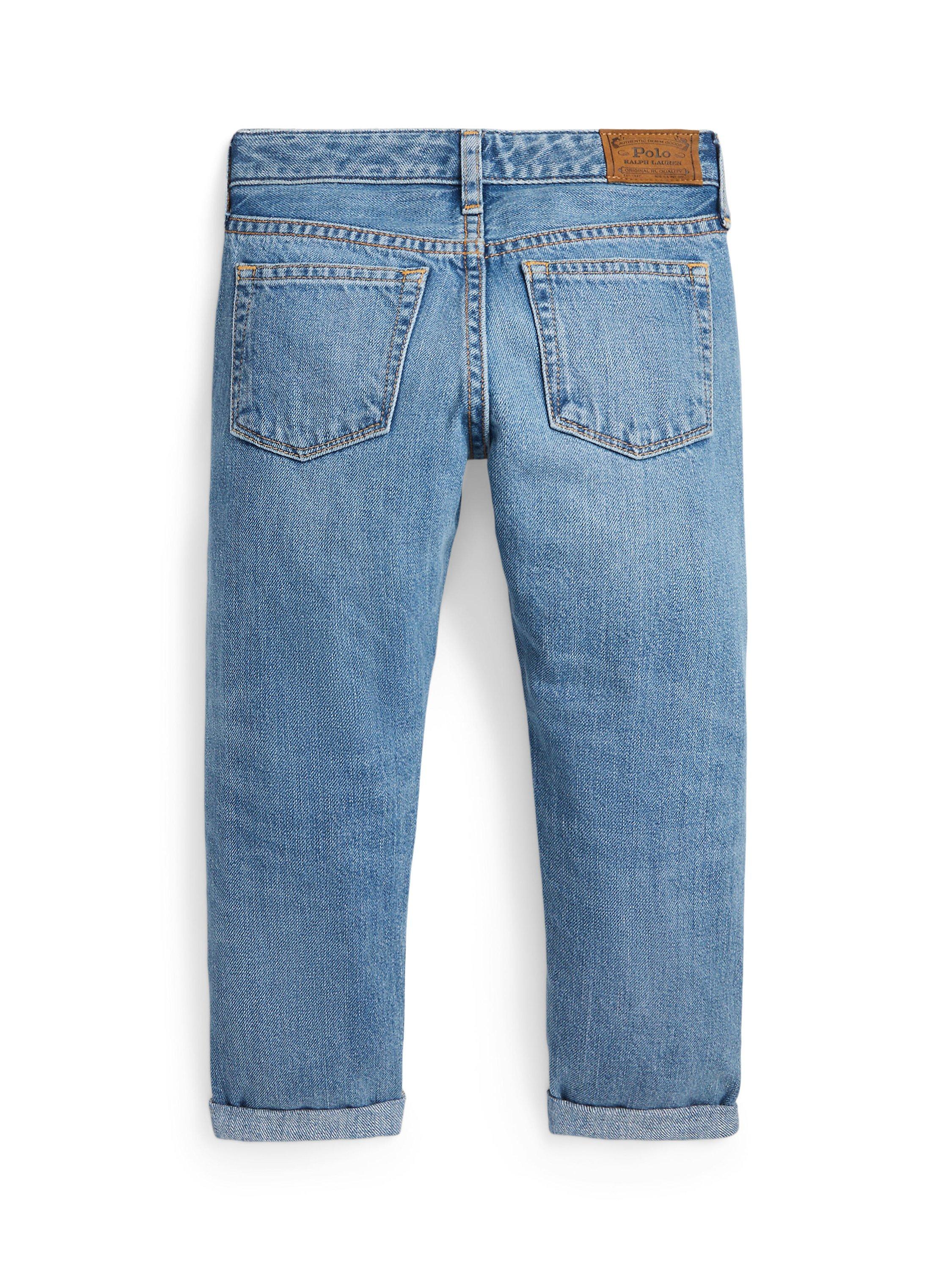 Product image 2 of 3, which shows Ralph Lauren Kids' Boyfriend Jeans, Pamina Wash, 8 years