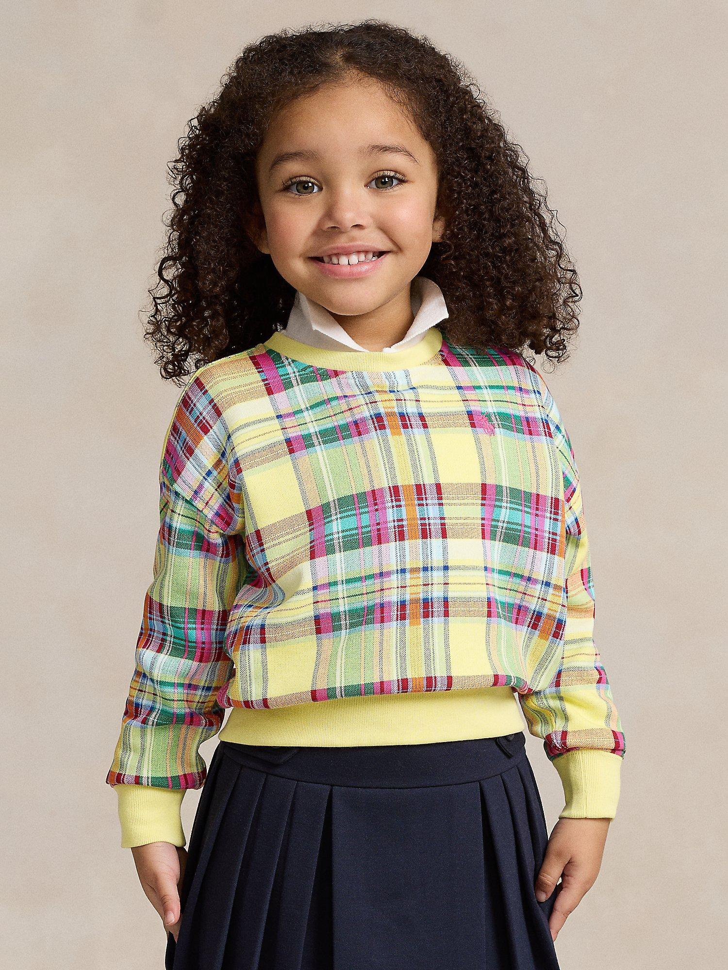 Ralph Lauren Kids Terry Check Jumper Sunshine Madras