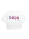 Ralph Lauren Kids' Logo Embroidered T-Shirt, White