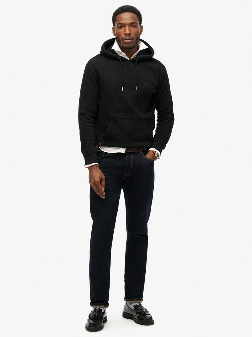 Superdry Organic Cotton Essential Logo Hoodie, Black, S