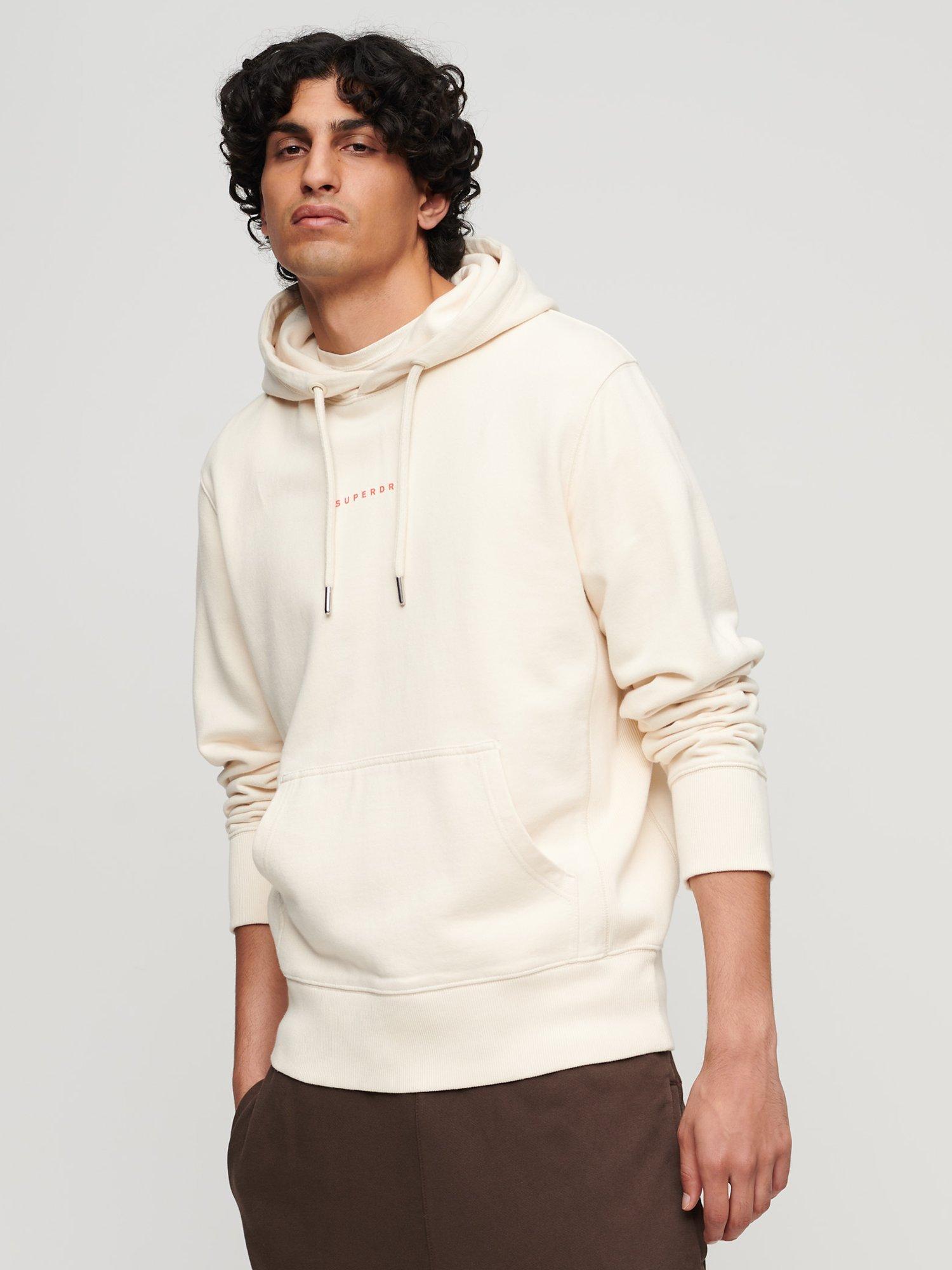 Superdry Code Surplus Logo Hoodie, Rice White