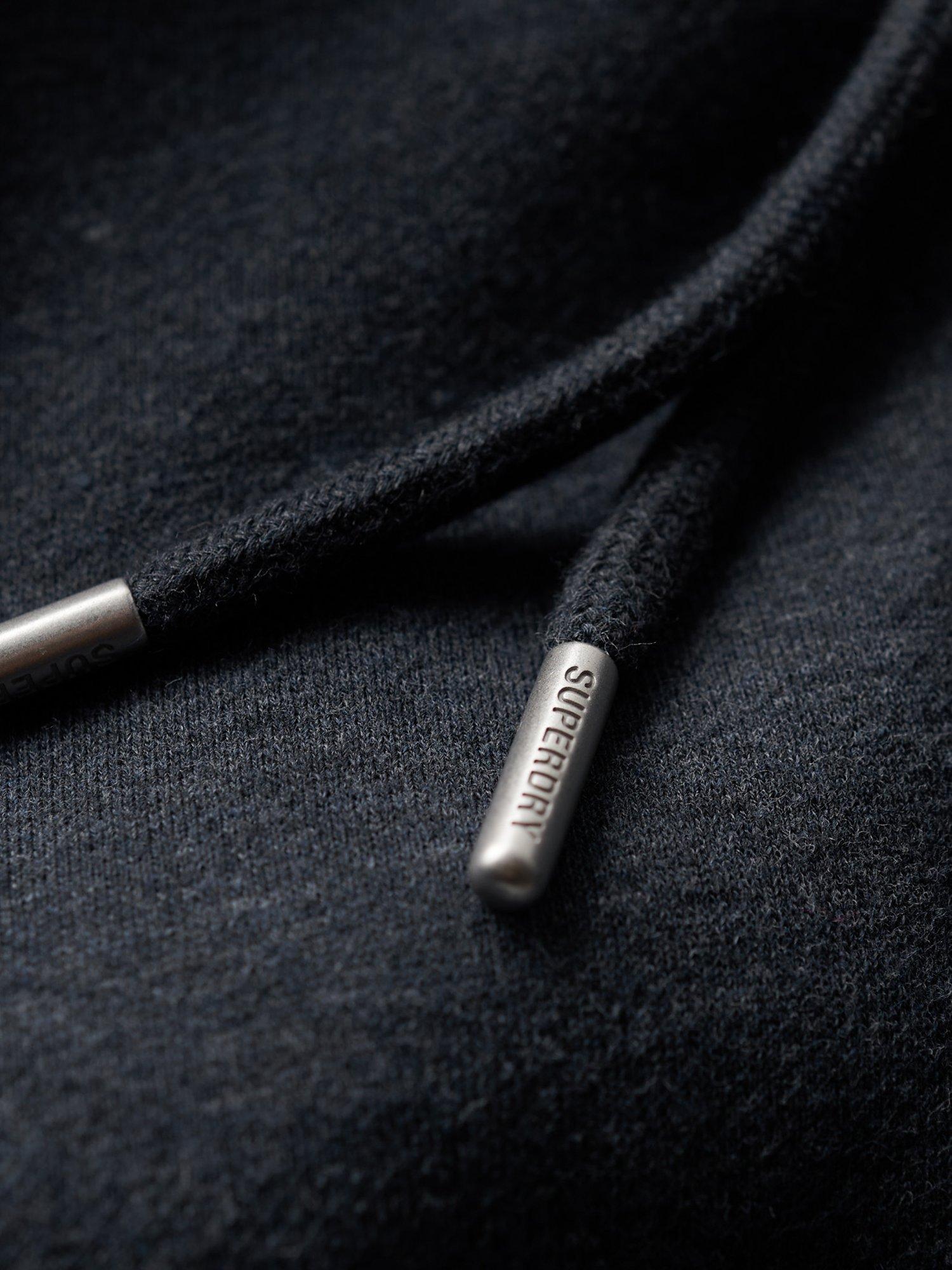 Product image 5 of 6, which shows Superdry Essential Logo Zip Hoodie, Vintage Navy Marl, S
