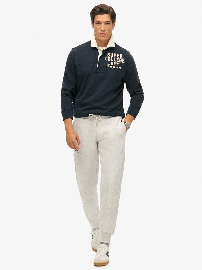 Product image 1 of 7, which shows Superdry Essential Logo Joggers, Glacier Grey Marl, S
