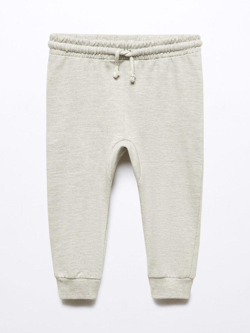 Mango Baby Bear Back Joggers, Medium Grey
