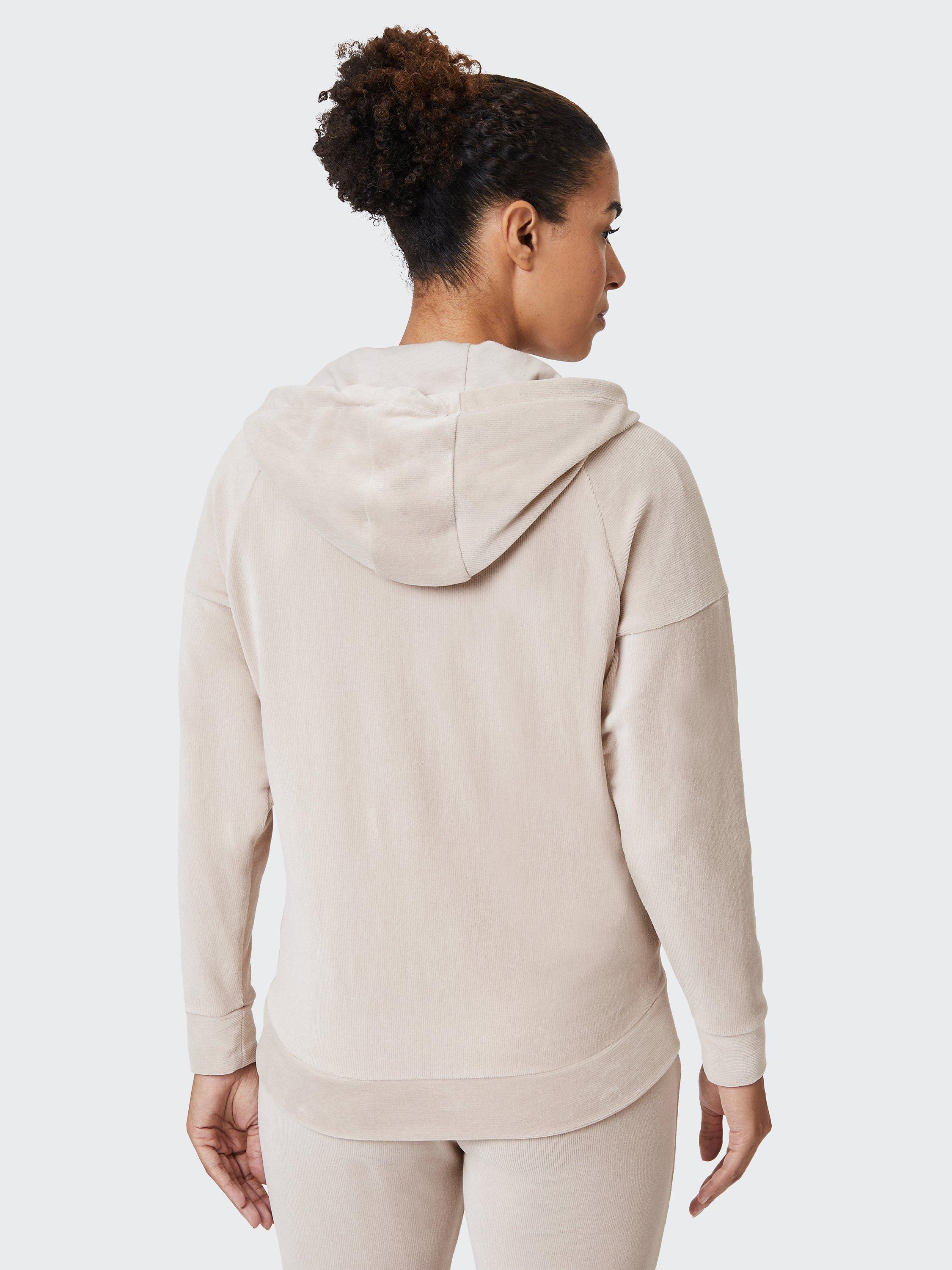 Product image 3 of 7, which shows Venice Beach Jolina Cotton Blend Hoodie, Almond Cream, XS