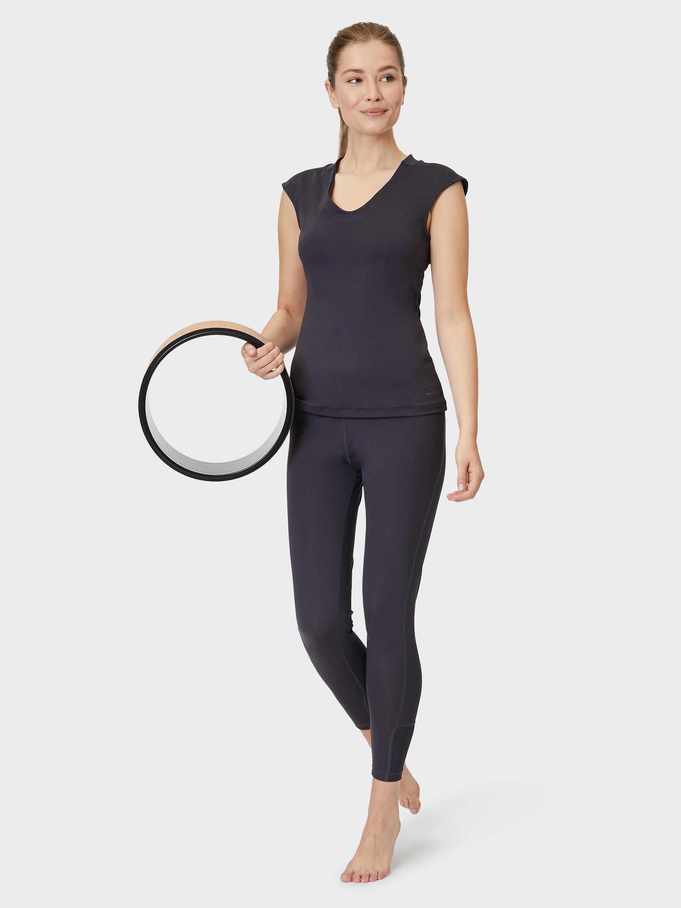 Venice Beach Nimah Gym Top, Black Charcoal