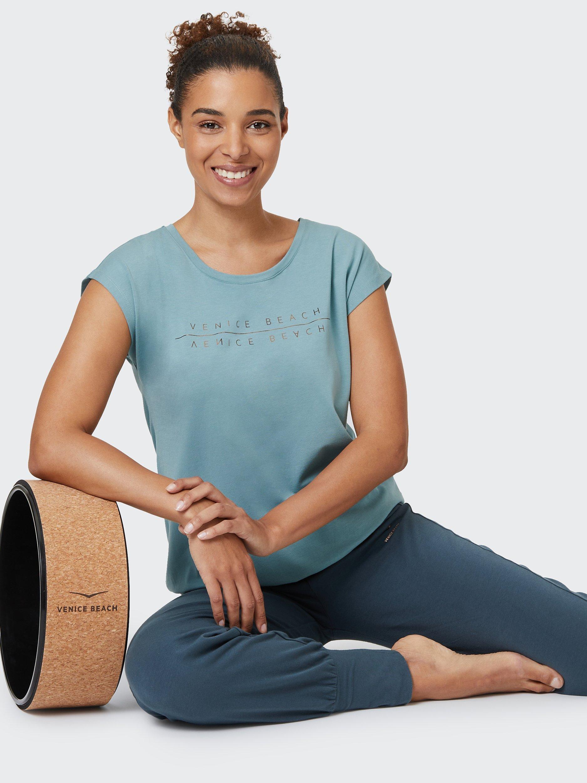Product image 1 of 7, which shows Venice Beach Wonder Gym T-shirt, Agave, S