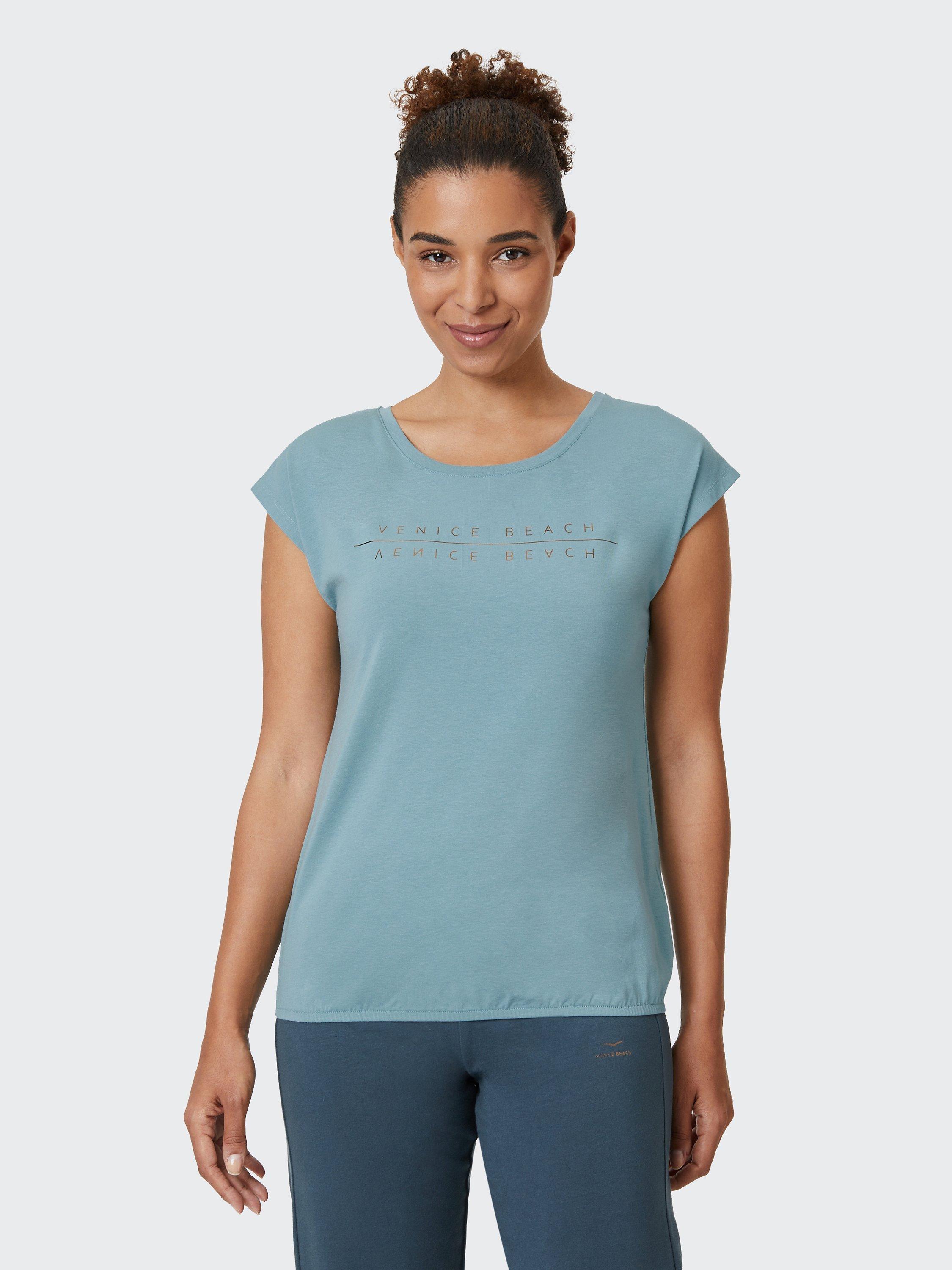 Product image 2 of 7, which shows Venice Beach Wonder Gym T-shirt, Agave, S