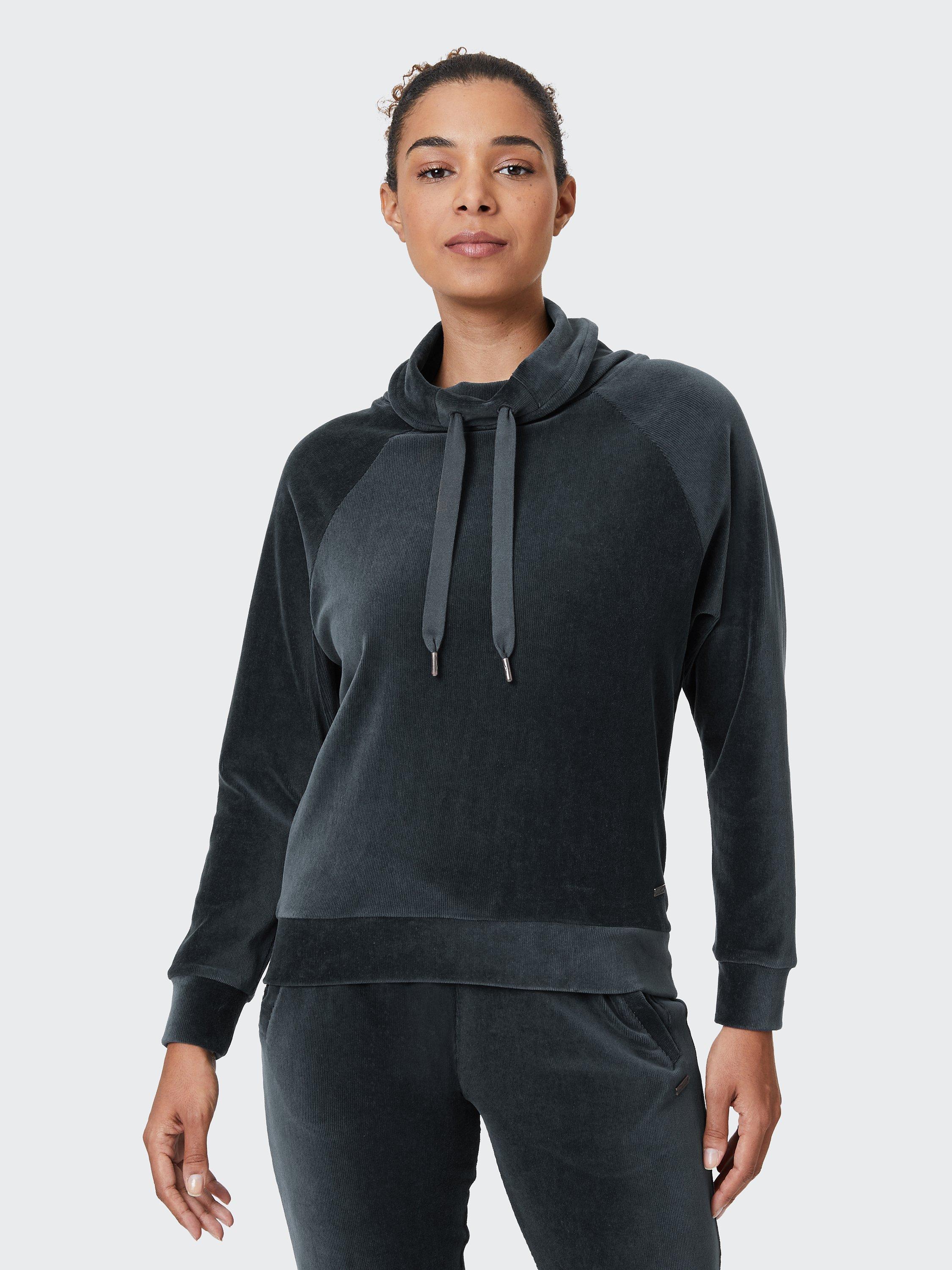 Product image 2 of 7, which shows Venice Beach Lali Cotton Blend Hoodie, Shadow Green, XS