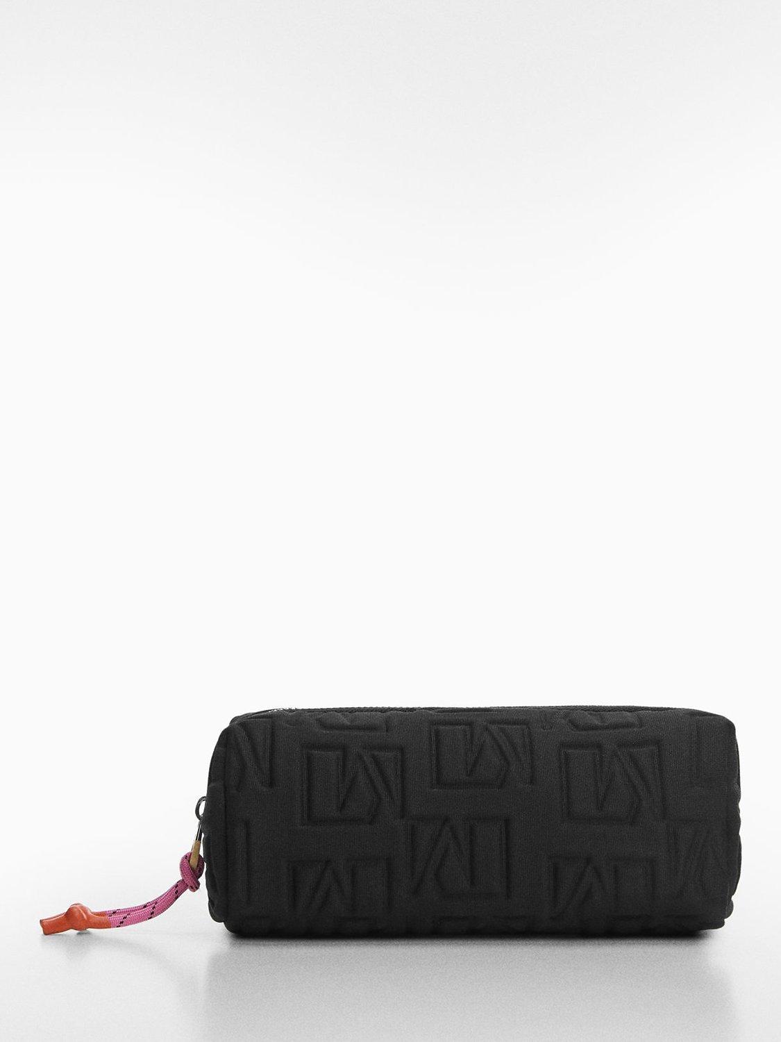 Mango Canela Cosmetic Bag, Black
