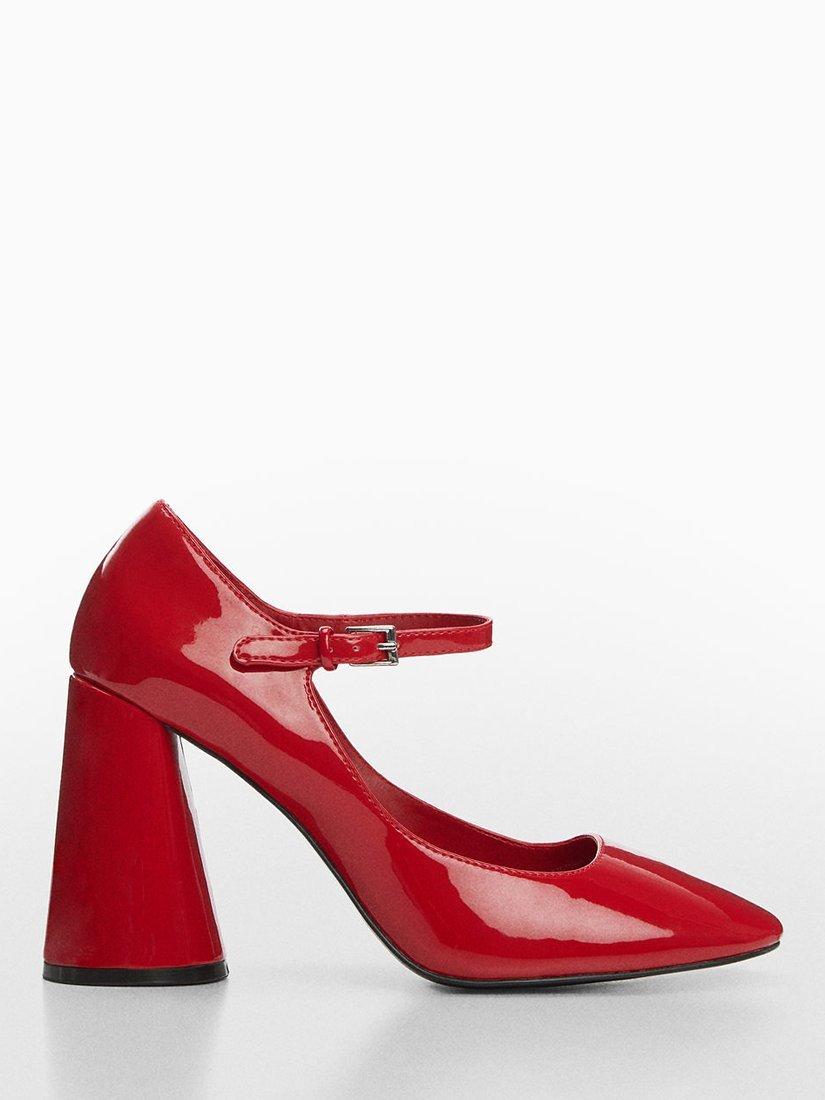 Mango Amber Court Shoes, Red