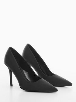 Mango Soja Court Shoes, Black - view 2, Black