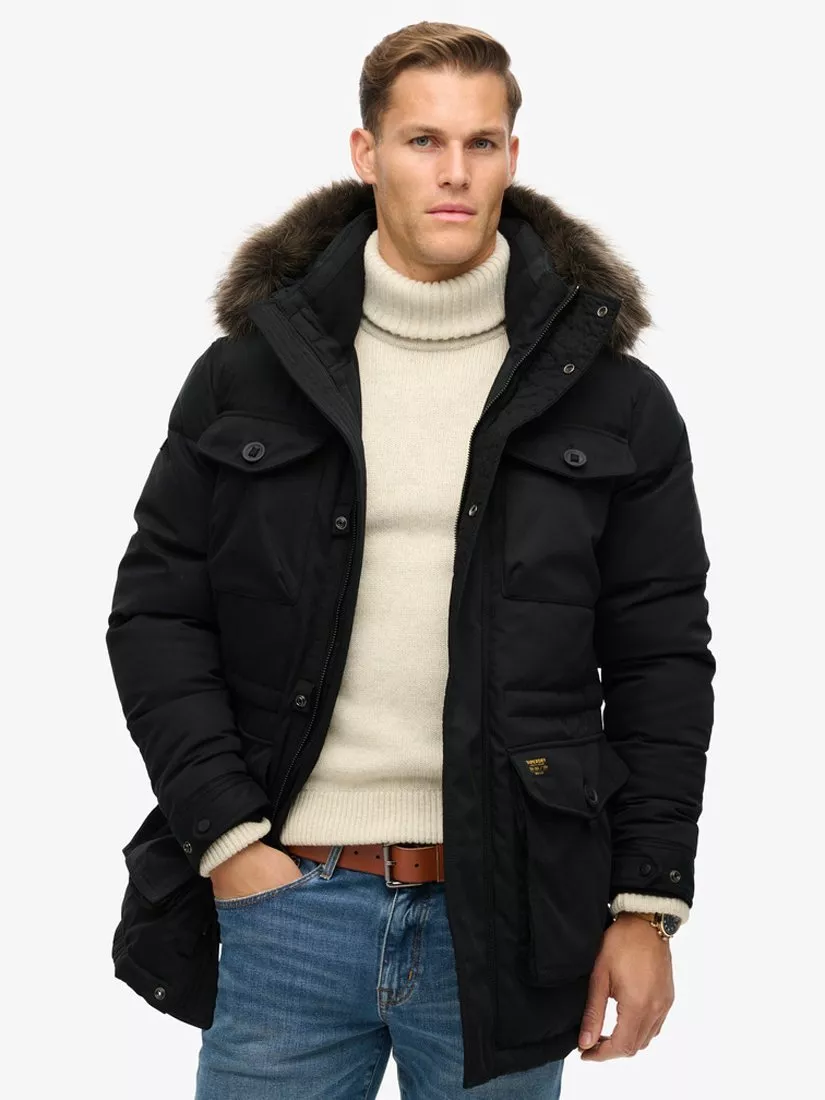 Superdry Chinook Faux Fur Parka Coat