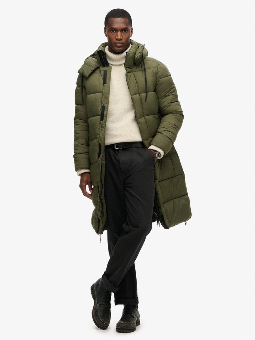 Dark green padded jacket deals