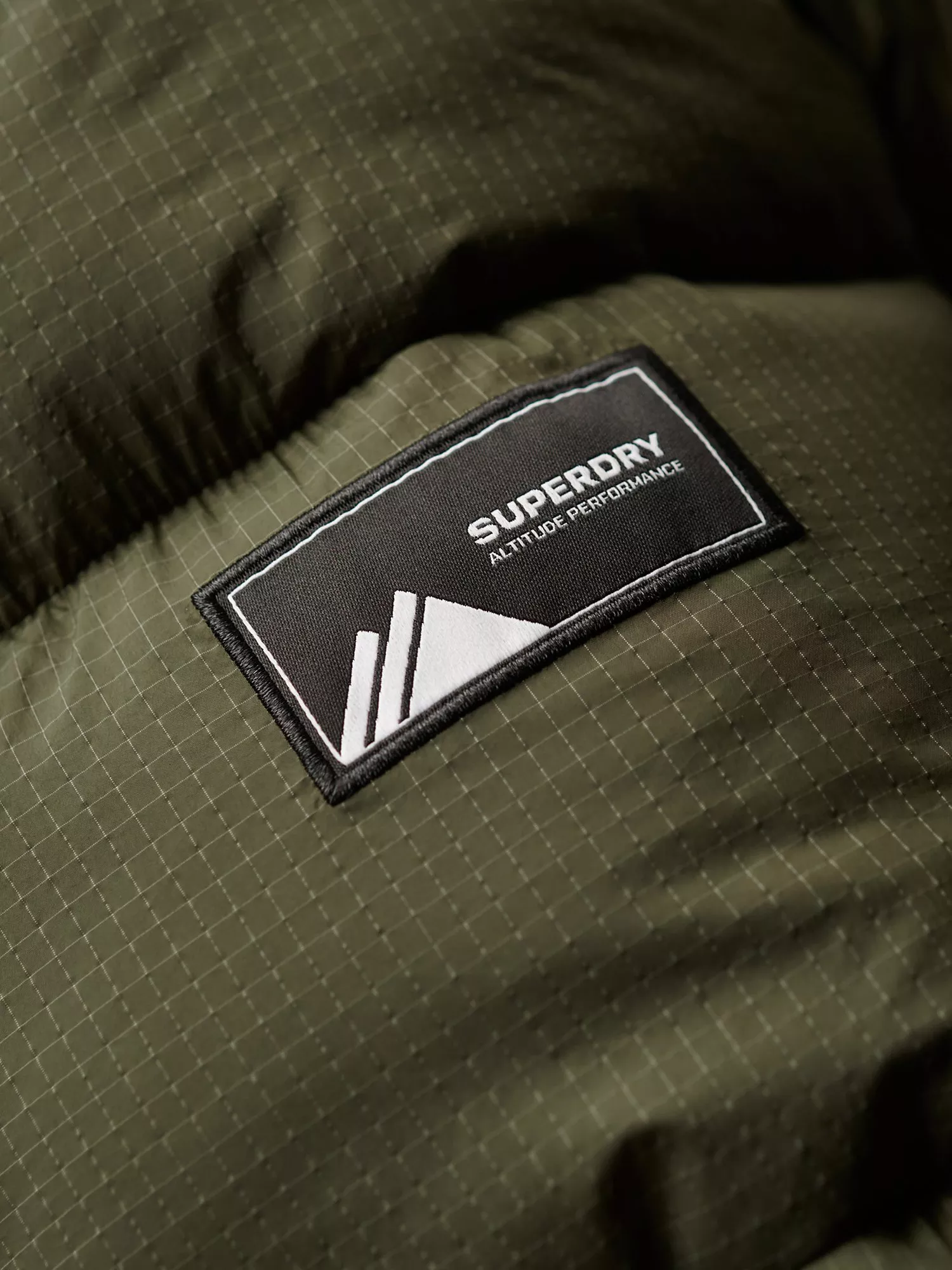 Dark Moss Green Grid 