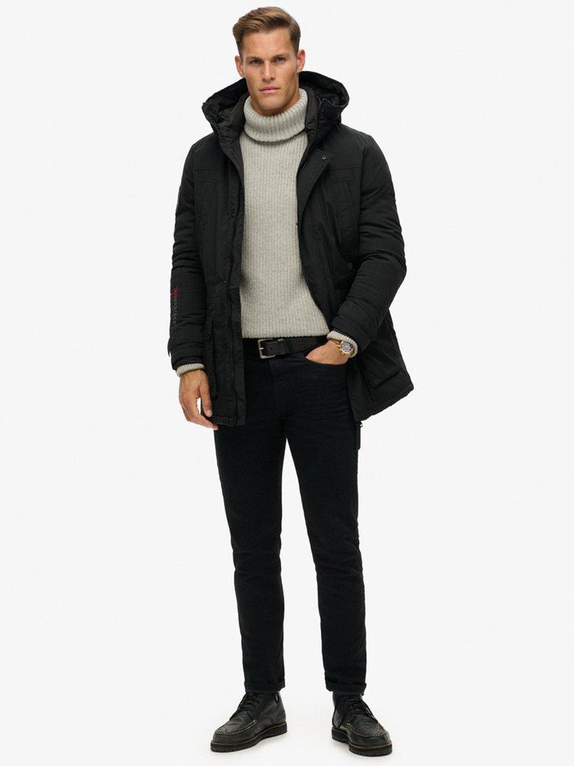 Product image 5 of 7, which shows Superdry City Padded Parka Jacket, Black, S