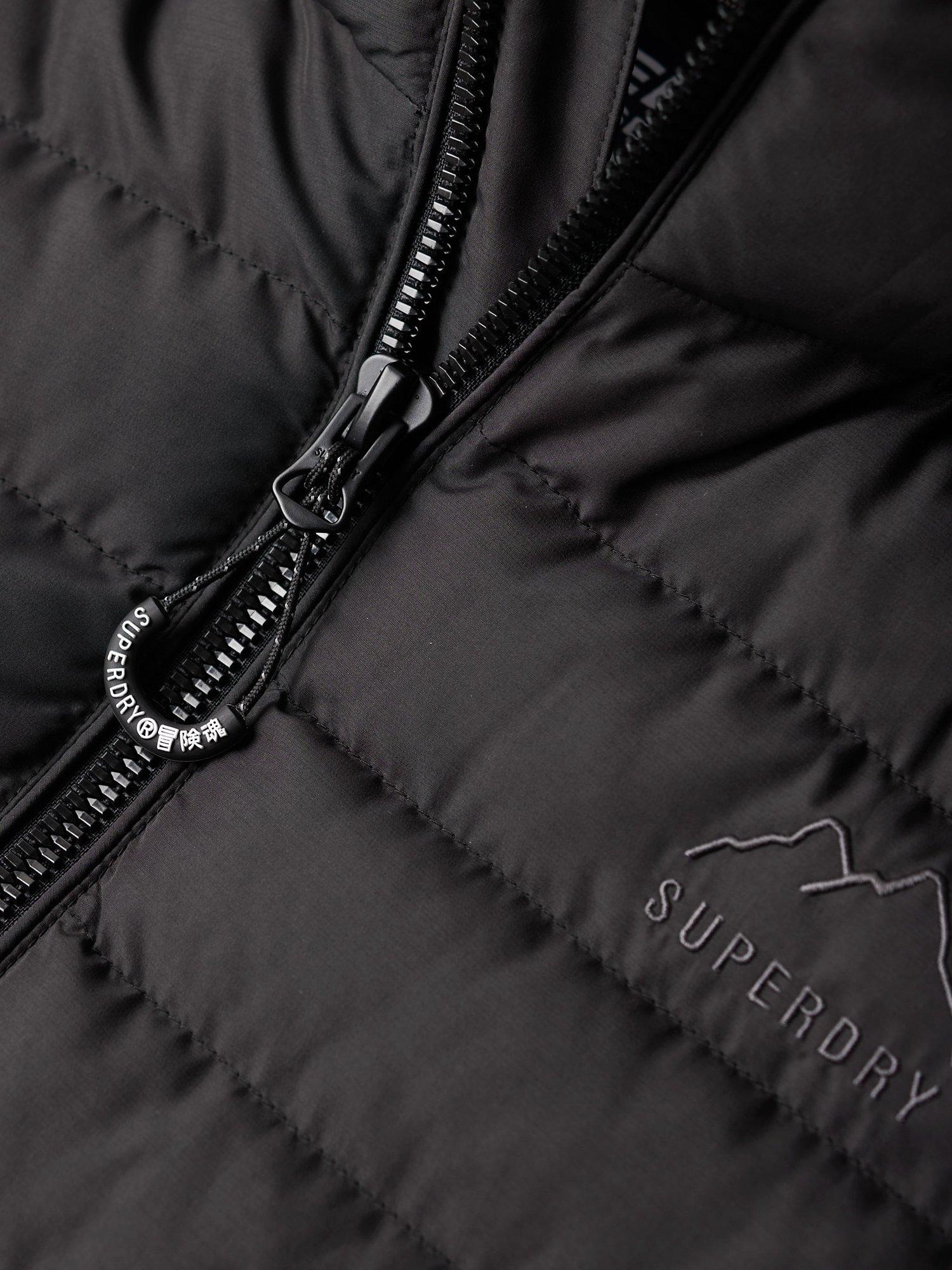 Product image 4 of 5, which shows Superdry Hooded Fuji Sport Padded Gilet, Black, S
