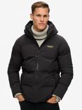 Superdry Hooded Boxy Puffer Jacket, Black
