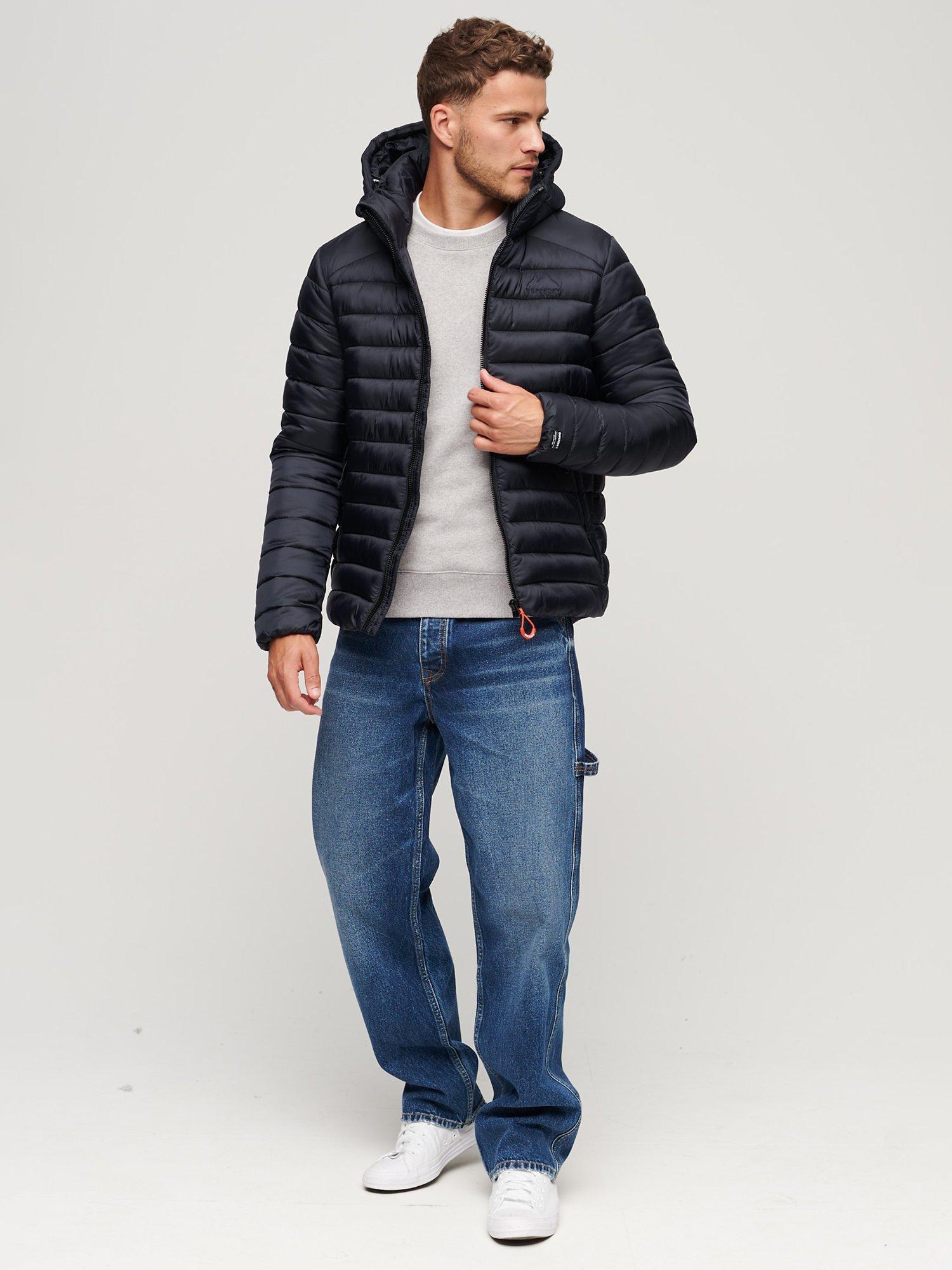 Product image 2 of 5, which shows Superdry Hooded Fuji Sport Padded Jacket, Eclipse Navy, S