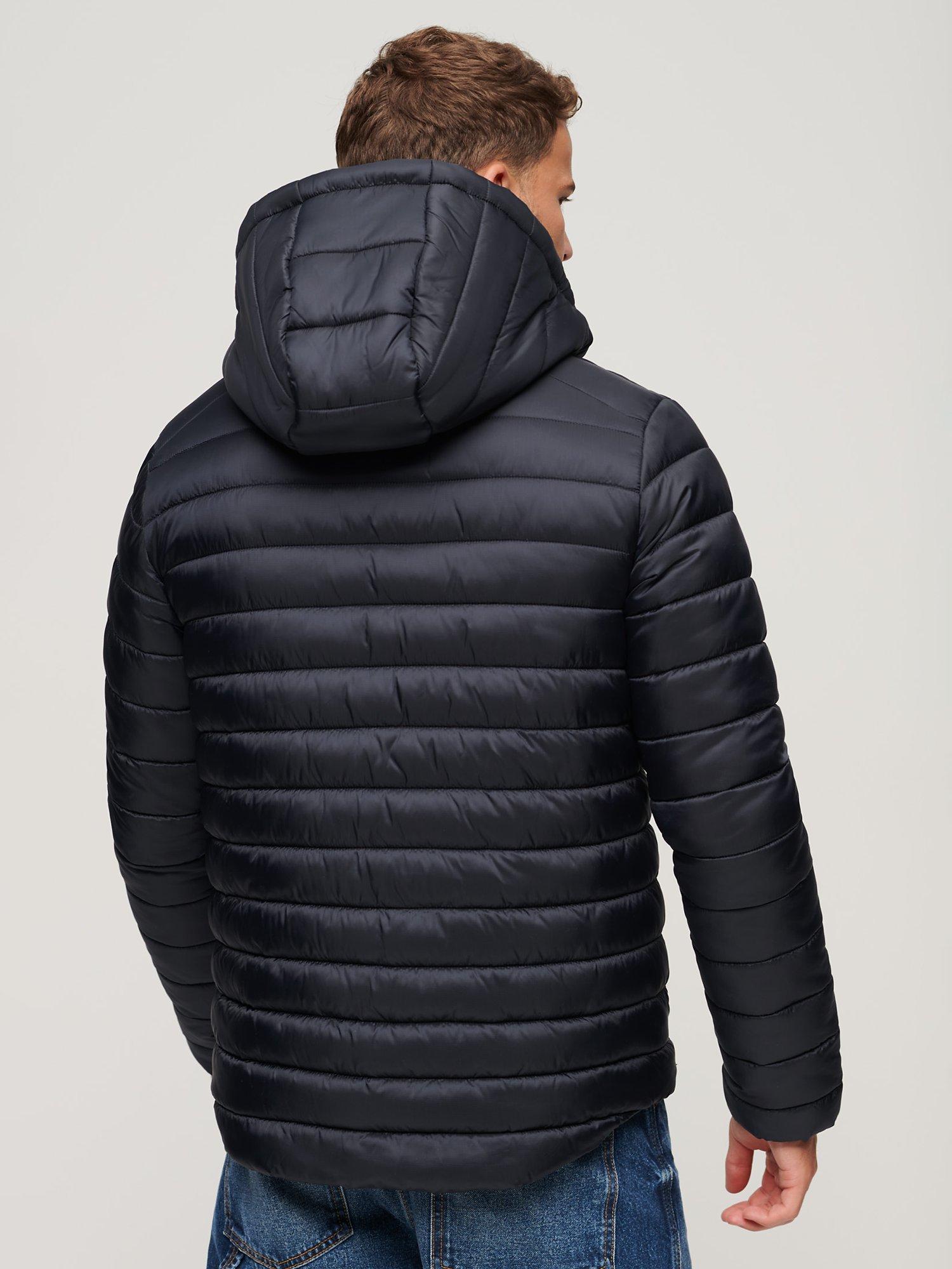 Product image 4 of 5, which shows Superdry Hooded Fuji Sport Padded Jacket, Eclipse Navy, S