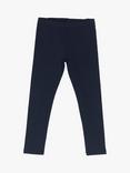 Lindex Kids' Brushed Organic Cotton Blend Leggings, Blue