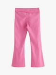 Lindex Kids' Twill Stretch Fit Flared Trousers, Pink