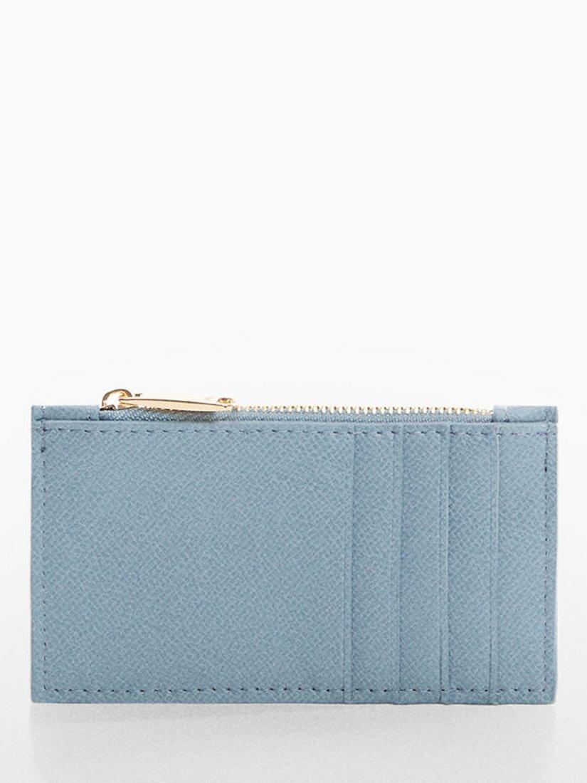 Mango Febra Zip Card Holder, Medium Blue, One Size